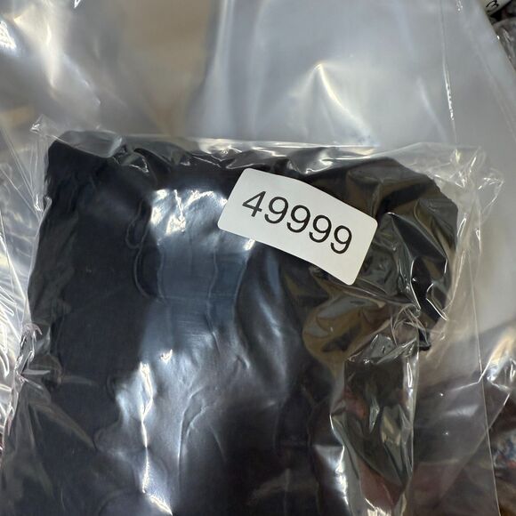 Chettab Pants Women 6 Black Geometric Embroidered Chino Zipper High Rise Linen - Picture 7 of 7